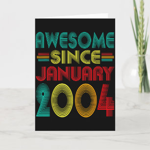 Tarjeta Impresionante desde enero de 2004 Años Cumpleaños