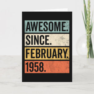 Tarjeta Impresionante desde febrero de 1958 Cumpleaños