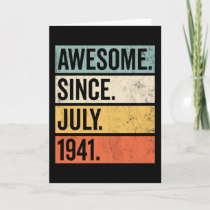 Tarjeta Impresionante desde julio de 1941 Cumpleaños Retro