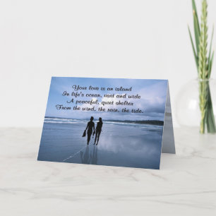 Tarjeta Impresionante esposo y esposa disfrutan de un día 