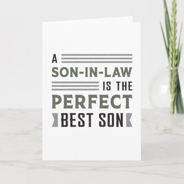 Tarjeta Impresionante idea de regalo para el mejor hijo de (Anverso)