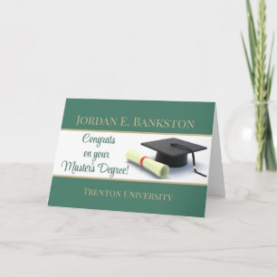 Tarjeta ¡Impresionante Maestría! Graduación