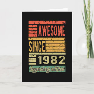 Tarjeta Impresionante regalo de cumpleaños desde 1982