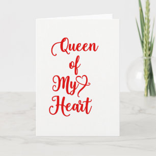 Tarjeta Impresionante Reina De Mi Corazón