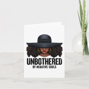 Tarjeta Impresionante Reina negra afroamericana Ladi