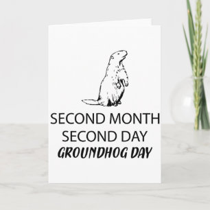 Tarjeta Impresionante y divertido día de la marmota feliz