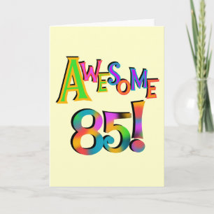 Tarjeta Impresionantes camisetas de cumpleaños 85 y regalo