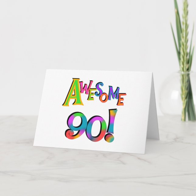 Tarjeta Impresionantes camisetas de cumpleaños y regalos (Anverso)
