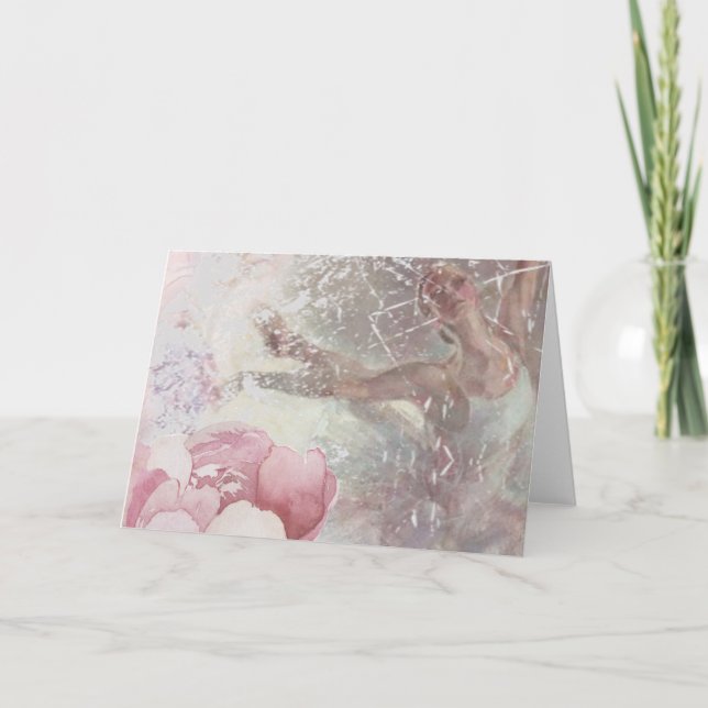 Tarjeta Impresiones de ballet (Anverso)