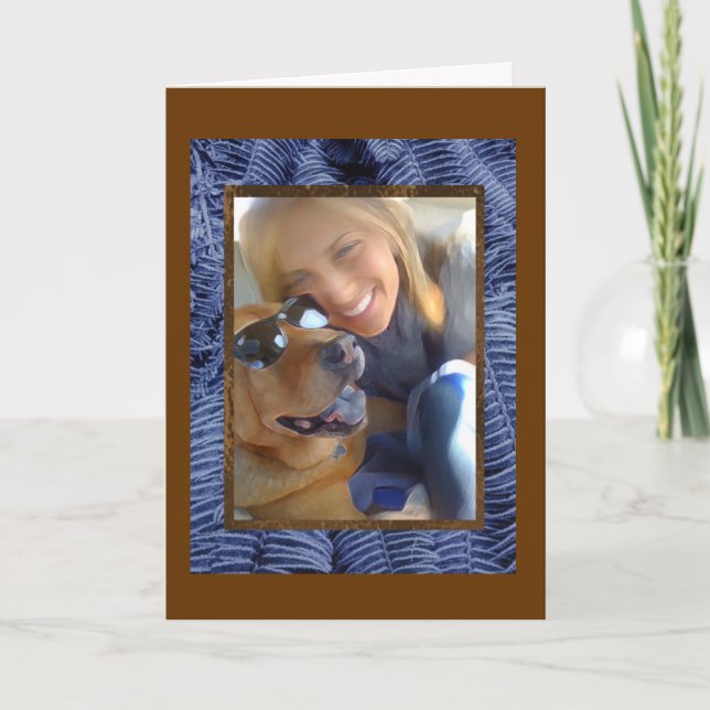 Tarjeta Impresiones de la pata de las hojas (Anverso)