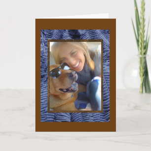 Tarjeta Impresiones de la pata de las hojas