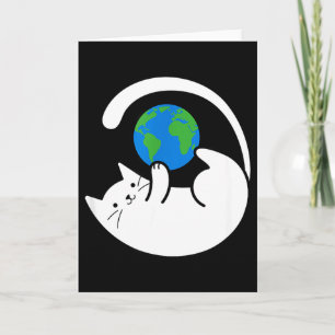Tarjeta Imprimir Gatos Controlan El Mundo