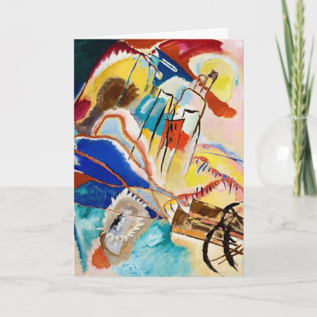 Tarjeta Improvisación 30 (Cannones) por Wassily Kandinsky (Anverso)