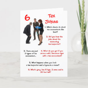Tarjeta Impuesto: 6 Chistes de impuestos Cumpleaños divert
