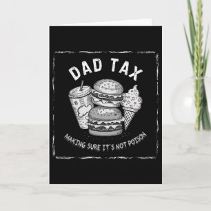 Tarjeta Impuesto al padre diseño divertido para el día del