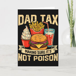 Tarjeta Impuesto al Papá Retro Asegurándose de que no sea 