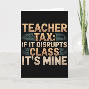 Tarjeta Impuesto al profesor si interrumpe Cl es mío - _5