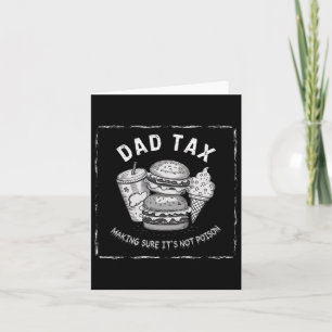 Tarjeta Impuesto de papá diseño hilarante para el Día del