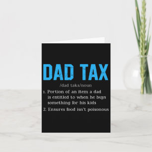 Tarjeta Impuesto de Papá Divertido Definición del Impuesto