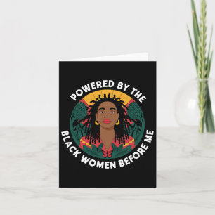 Tarjeta Impulsada por la mujer negra antes que yo, la hist