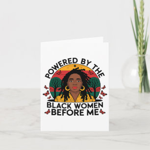 Tarjeta Impulsada por la mujer negra antes que yo, la hist