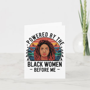Tarjeta Impulsada por la mujer negra antes que yo, la hist