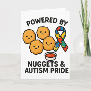 Tarjeta Impulsado Por Nuggets De Pollo Y Orgullo Del Autis