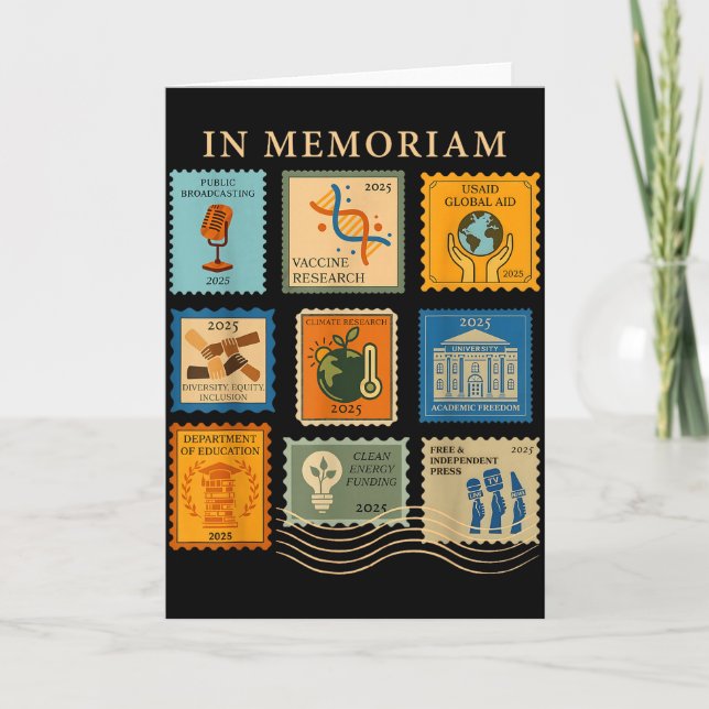 Tarjeta In Memoriam Equal Rights Science Women Rights Femi (Anverso)