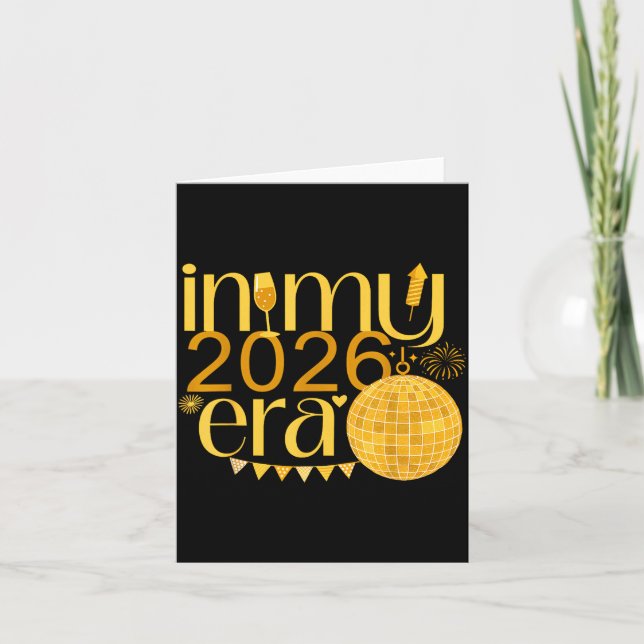 Tarjeta In My 2026 Era Happy New Year Party Countdown Fami (Anverso)