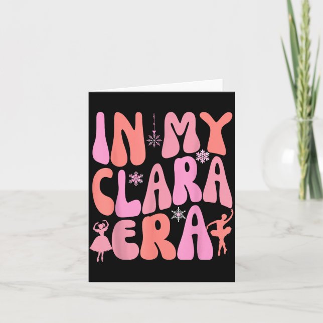 Tarjeta In My Clara Era Nutcracker Xmas Pajamas Holiday Ch (Anverso)