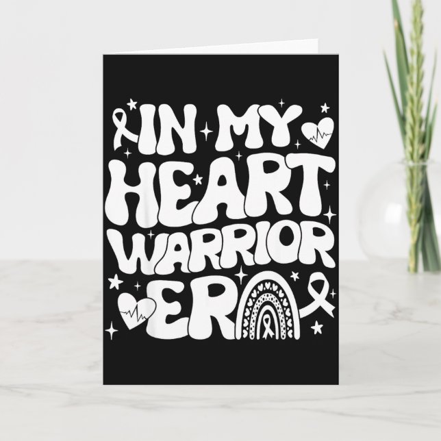 Tarjeta In My Heart Warrior Era Heart Disease Awareness We (Anverso)