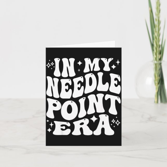 Tarjeta In My Needleint Era Ing Crafter Hobby  (Anverso)