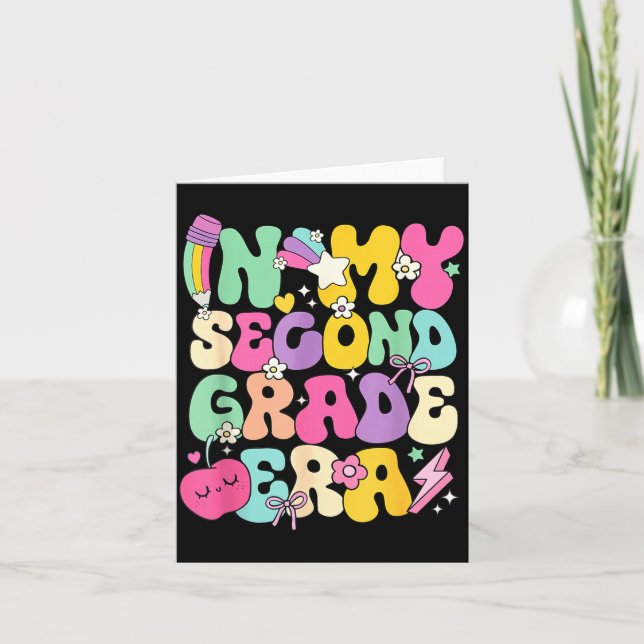 Tarjeta In My Second Grade Era Teachers Women Back To Scho (Anverso)