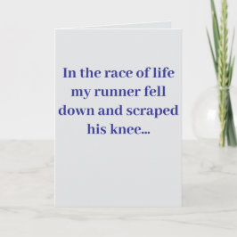 Tarjeta "In the race of life..." #2