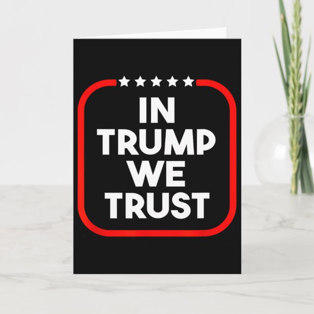 Tarjeta In Trump We Trust Pro-trump 2024 Conservative Patr (Anverso)