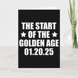 Tarjeta Inauguración 2025 Presidente Trump Edad de Oro