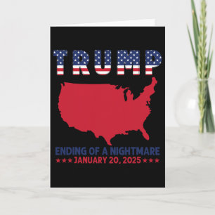 Tarjeta Inauguración 2025 Trump Elecciones Fin De Una Una