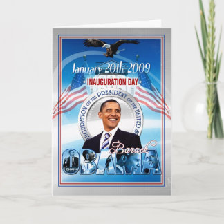 Tarjeta Inauguración de Barack Obama