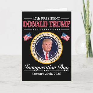 Tarjeta Inauguración del 47º presidente Donald Trump 2025 