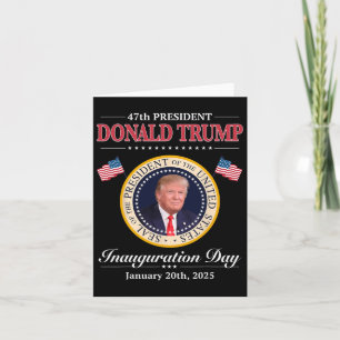 Tarjeta Inauguración del 47º presidente Donald Trump 2025 
