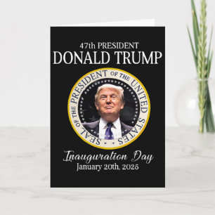 Tarjeta Inauguración del 47º presidente Donald Trump 2025