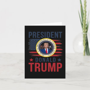 Tarjeta Inauguración del presidente Donald Trump enero 202