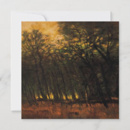 Tarjeta Incendios en el bosque (por Laszlo Mednyanszky)