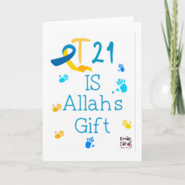 Tarjeta Inclusion for Down Syndrome - Allah's Gift