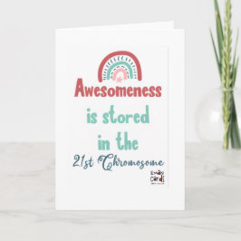 Tarjeta Inclusión para el Síndrome de Down - Awsomeness