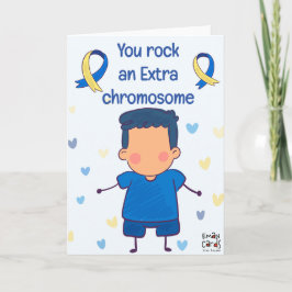 Tarjeta Inclusión para el Síndrome de Down - You Rock Extr