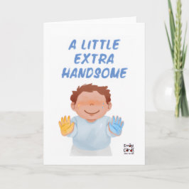 Tarjeta Inclusión para Síndrome de Down - Niño Encantador