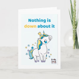 Tarjeta Inclusión para Síndrome de Down - Unicornio