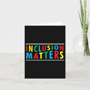 Tarjeta Inclusión S - Conciencia sobre el autismo