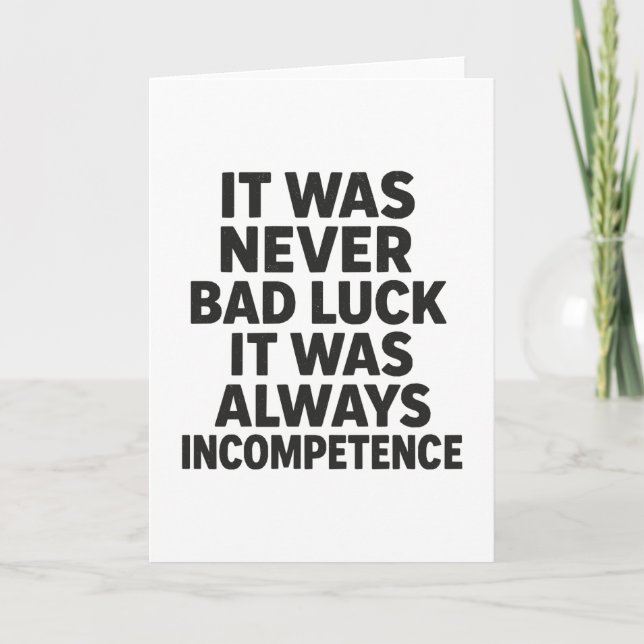 Tarjeta Incompetencia (Anverso)